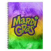 Carnet SlipperyJoe's Mardi Gras festival jaune violet ver (Devant)