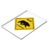 Carnet SlipperySignal de passage de l'ours de Joe silhoue (Côté gauche)