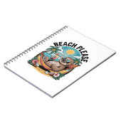 Carnet Sloth avec glace Crème Plage d'été S'il vous plaît (Côté gauche)