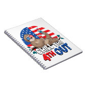 Carnet Sloth Chill 4th out Patriotic USA (Côté Droit)