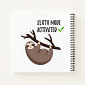 Carnet Sloth dit : | Mode Sloth activé (Dos)