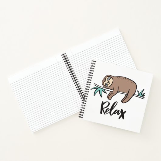 Carnet Sloth Dit Relax (Intérieur)