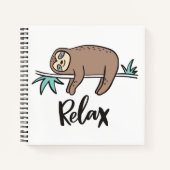 Carnet Sloth Dit Relax (Devant)