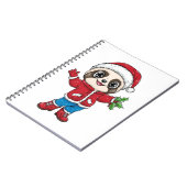 Carnet Sloth en dessin portant Noël (Côté gauche)