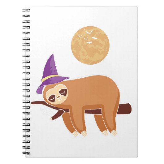 Carnet sloth halloween, halloween sloth (Devant)