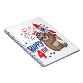Carnet Sloth Happy 4th Rocket Fireworks USA (Côté Droit)