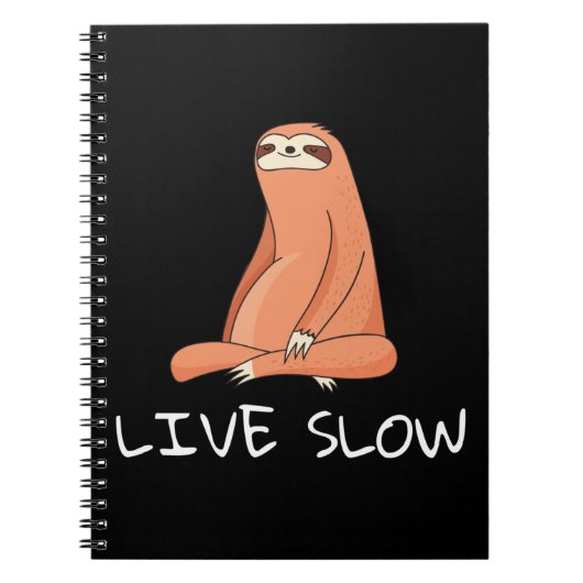 Carnet Sloth Live Lent (Devant)