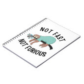 Carnet Sloth Pas Rapide Pas Furieux (Côté gauche)
