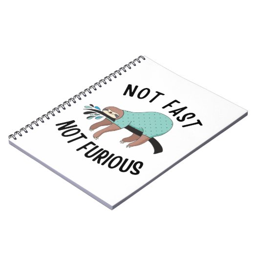 Carnet Sloth Pas Rapide Pas Furieux (Côté gauche)