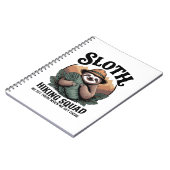 Carnet Sloth Randonnée Squad Funny Camping (Côté gauche)