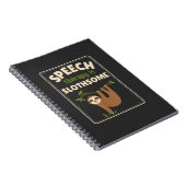 Carnet Sloth Speech Therapist Speech Therapy Pathology T- (Côté Droit)