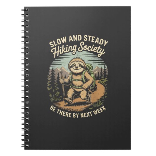 Carnet Slow and Steady Hiking Society Funny Sloth Hike Lo (Devant)
