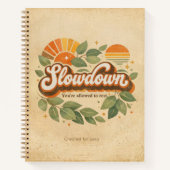 Carnet slowdown, you’re allowed to rest Design (Devant)