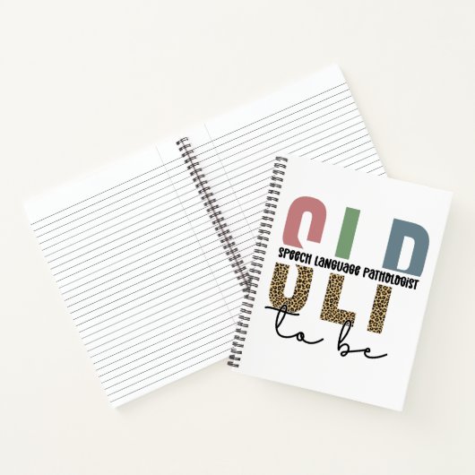 Carnet SLP to be - Future Voix Langue Pathologiste cadeau (Intérieur)