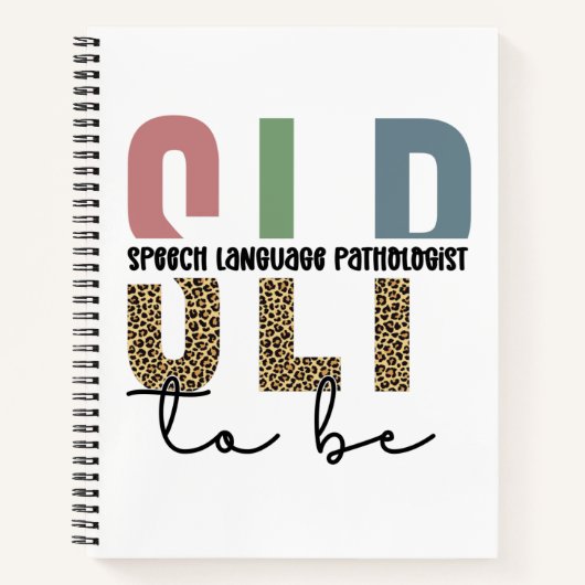 Carnet SLP to be - Future Voix Langue Pathologiste cadeau (Devant)