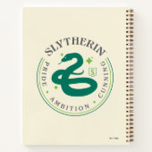 Carnet SLYTHERIN™ Insigne de fierté de la Maison du serpe (Dos)