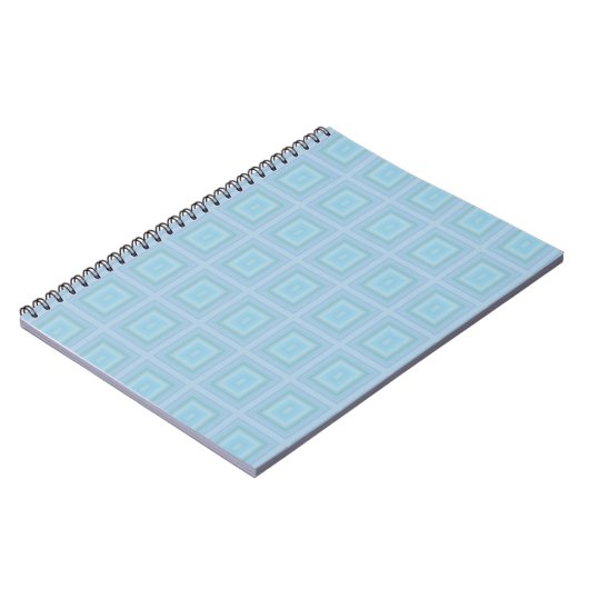 Carnet Small blue squares. (Côté gauche)