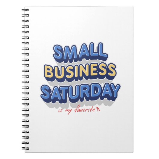 Carnet Small Business Saturday est mon préféré (Devant)