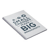 Carnet Small Changes Make Big Improvements Kaizen culture (Côté Droit)