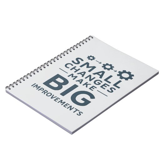 Carnet Small Changes Make Big Improvements Kaizen culture (Côté gauche)