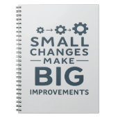 Carnet Small Changes Make Big Improvements Kaizen culture (Devant)