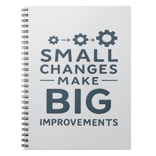 Carnet Small Changes Make Big Improvements Kaizen culture (Devant)