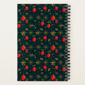 Carnet Small Festive Christmas Notebook - Red Ornaments (Verso)
