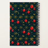 Carnet Small Festive Christmas Notebook - Red Ornaments (Verso)