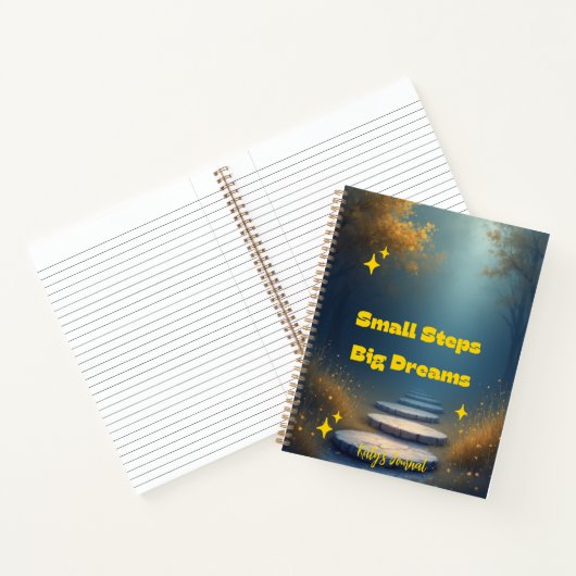 Carnet Small Steps, Big Dreams – Inspirational Notebook (Intérieur)
