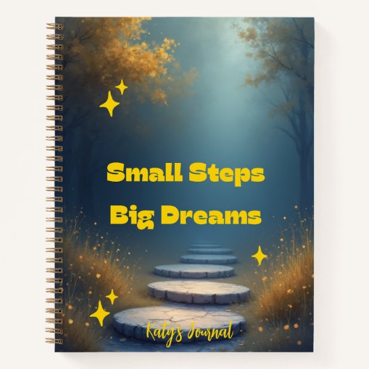 Carnet Small Steps, Big Dreams – Inspirational Notebook (Devant)