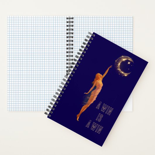 Carnet Small wins matter Art Moon Motivation Notebook (À l'intérieur)