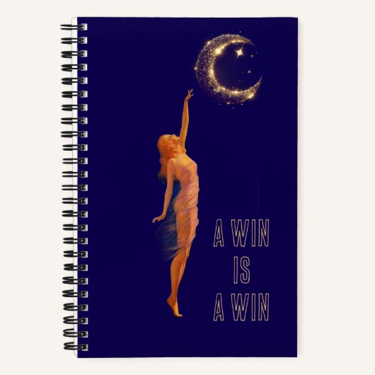 Carnet Small wins matter Art Moon Motivation Notebook (Recto)