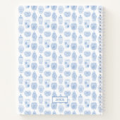Carnet Smart College Girl Bleu Et Blanc Monogramme (Dos)