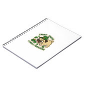 Carnet Smelling Treasure Pug St.Patrick's Day (Côté gauche)