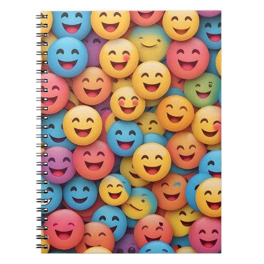 Carnet Smile coloré Emoji (Devant)