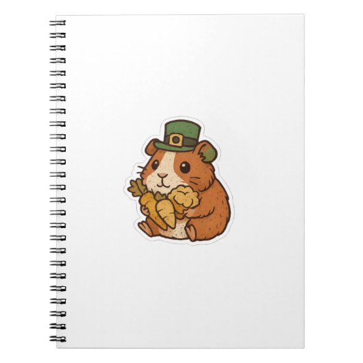 Carnet Snack Lover Guinea Pig St.Patrick's Day (Devant)