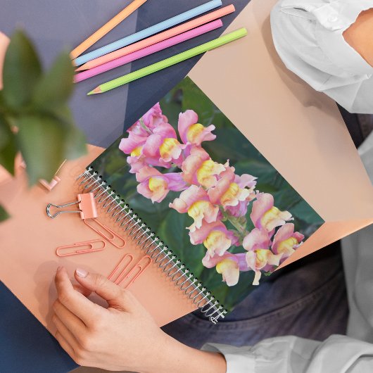 Carnet Snapdragon rose et jaune Floral