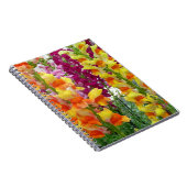 Carnet Snapdragons colorés floraux (Côté Droit)