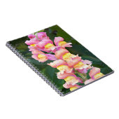 Carnet Snapdragons rose et jaune Floral (Côté Droit)