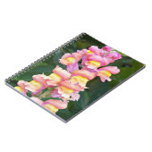 Carnet Snapdragons rose et jaune Floral (Côté gauche)