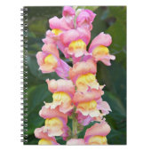 Carnet Snapdragons rose et jaune Floral (Devant)