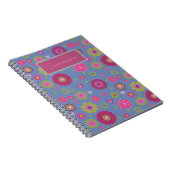 Carnet Snazzy Hippy Motif Fleur Personnalisé (Côté Droit)