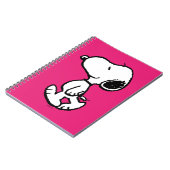 Carnet Snoopy Black & Magenta Motif (Côté gauche)