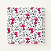 Carnet Snoopy Black & Magenta Motif (Dos)