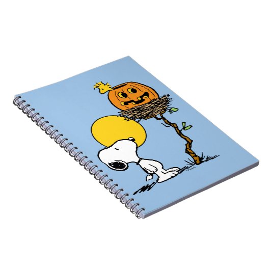 Carnet Snoopy & Bois Nid Avec Jack O'Lantern (Côté Droit)