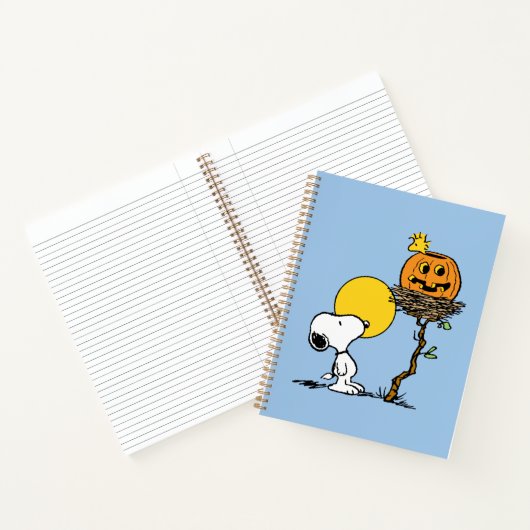 Carnet Snoopy & Bois Nid Avec Jack O'Lantern (Intérieur)