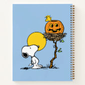 Carnet Snoopy & Bois Nid Avec Jack O'Lantern (Dos)