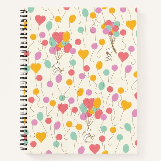 Carnet Snoopy Bunches of Balloons Motif (Devant)