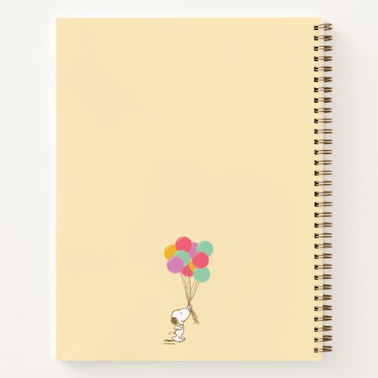 Carnet Snoopy et Balloons (Dos)