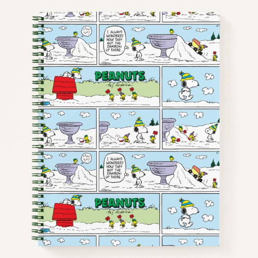 Carnet Snoopy et l'équipage Zamboni (Devant)